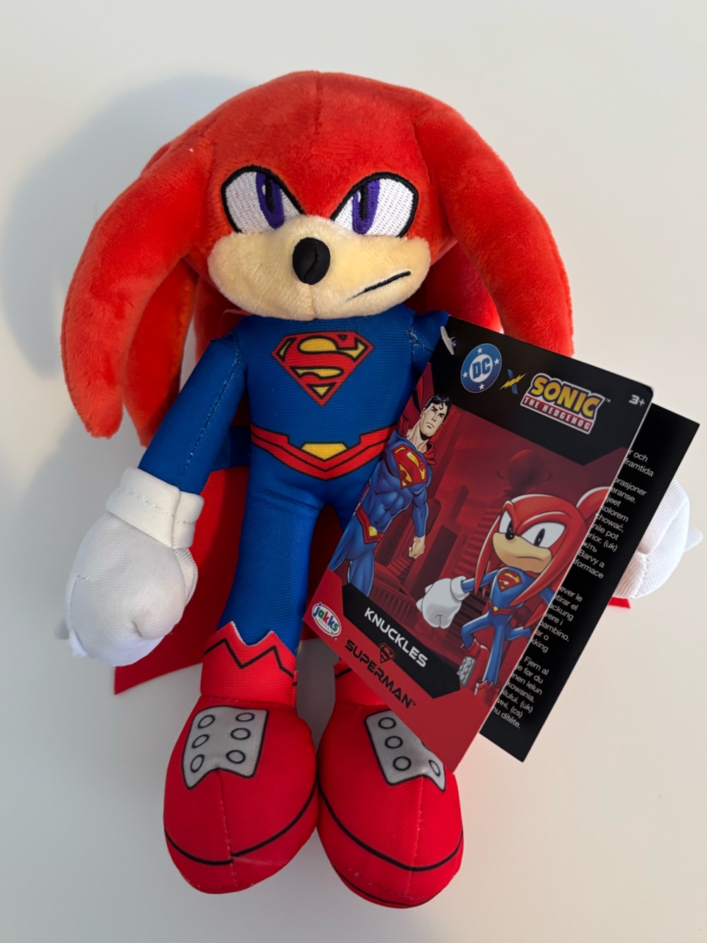 Sonic the Hedgehog Knuckles Superman Plush Toy